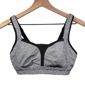 Lululemon Ta Ta Tamer II Deep Coal Wee Stripe Sports Bra Women's